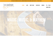 Tablet Screenshot of benjacksonmagic.com